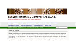 Desktop Screenshot of businessecon.org